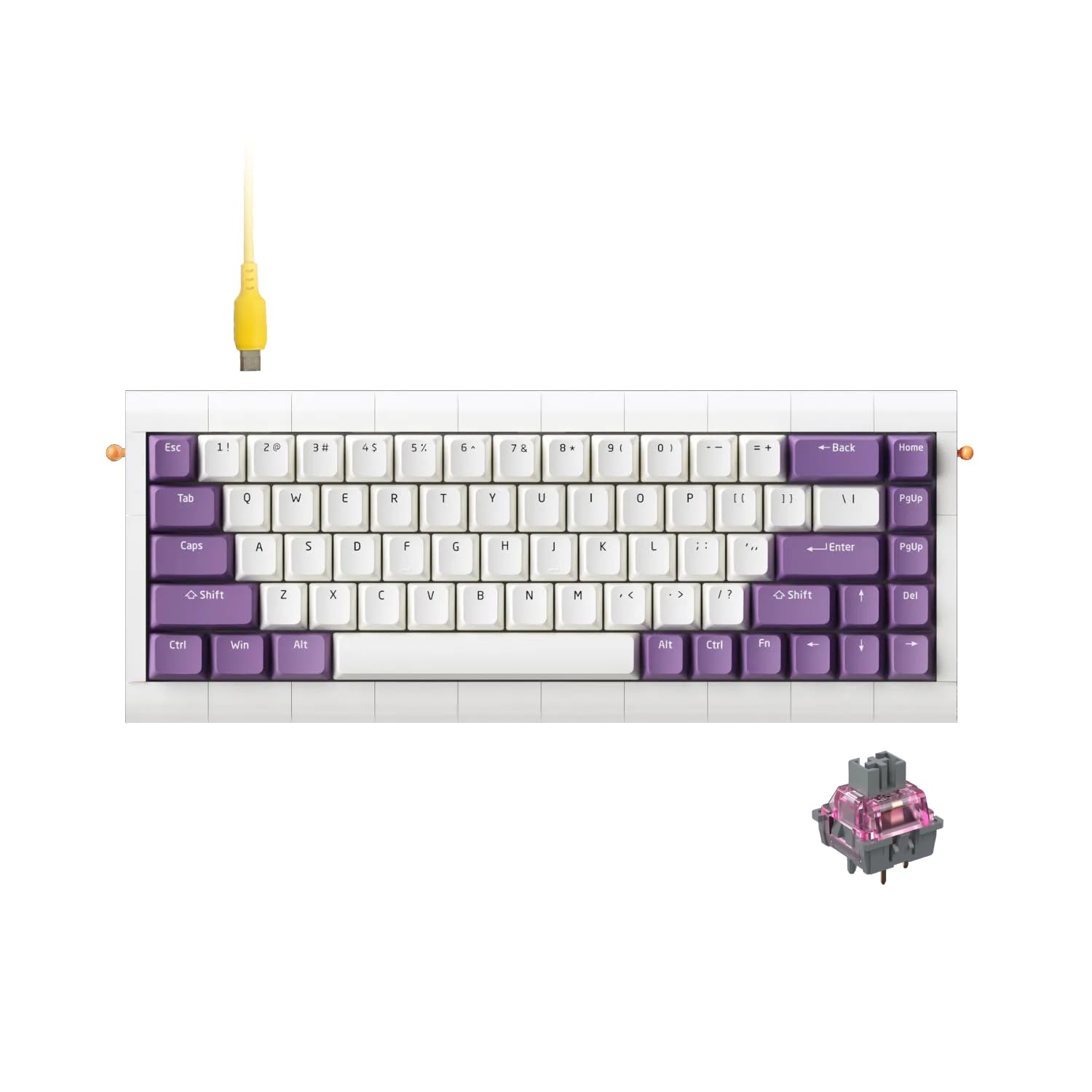 Amazon.com: KBDcraft 02Lilith 65% 5.5° Ergonomic Mechanical